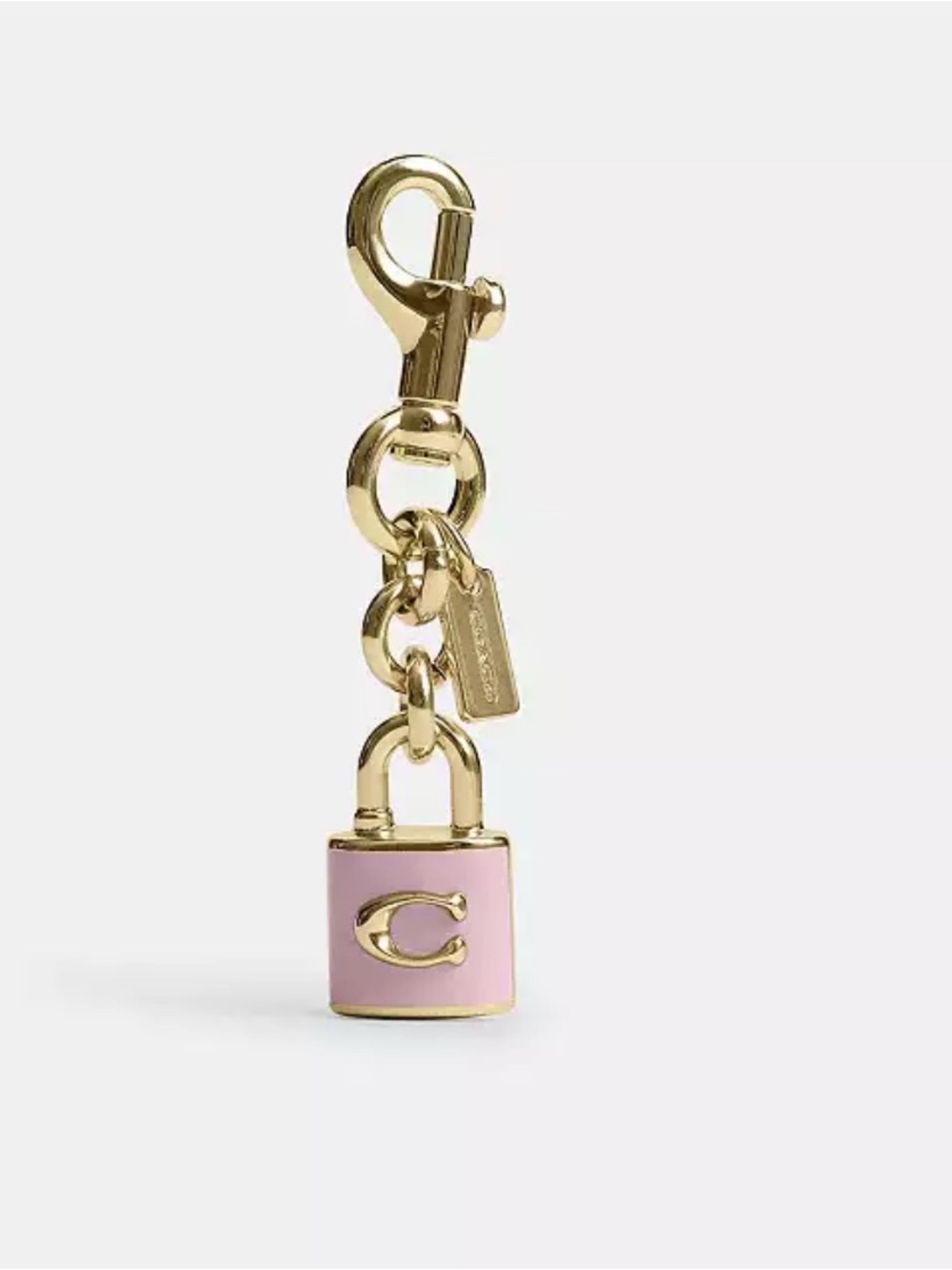 Coach lock bag charm